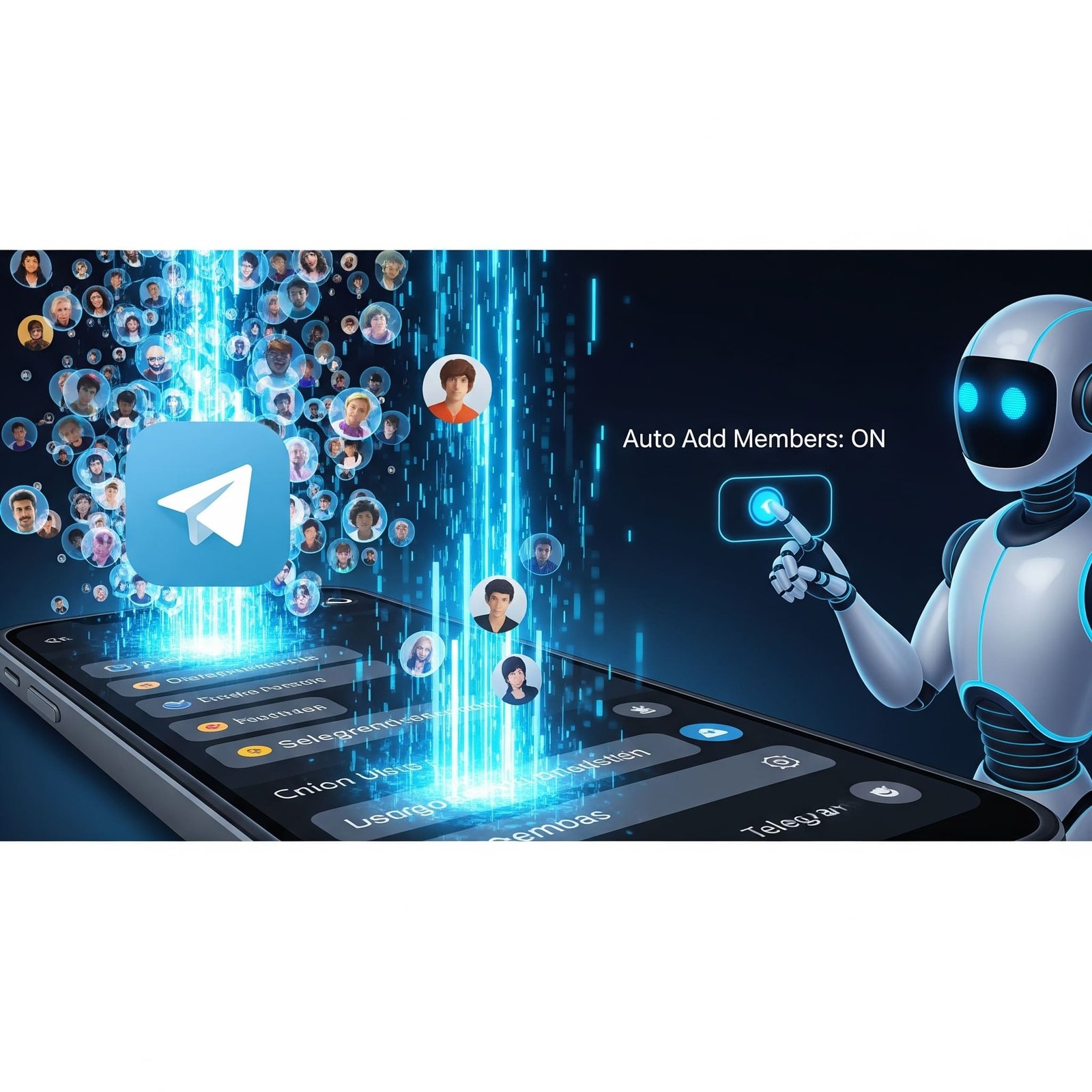 telegram auto add member